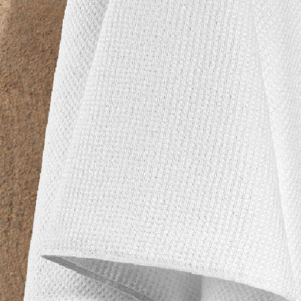 Himêya Himeya Comfort Waffle Grid 360 GSM Bath Towel - Daisy White
