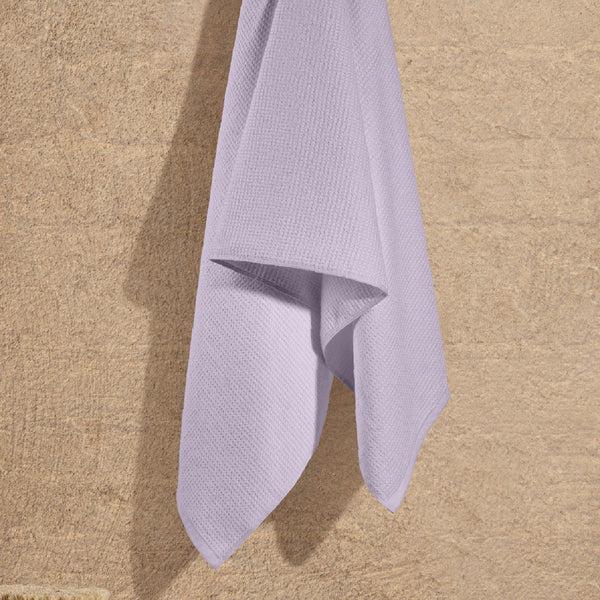 Himêya Himeya Comfort Waffle Grid 360 GSM Bath Towel - Lilac
