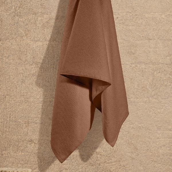 Himêya Himeya Comfort Waffle Grid 360 GSM Bath Towel - Walnut Brown