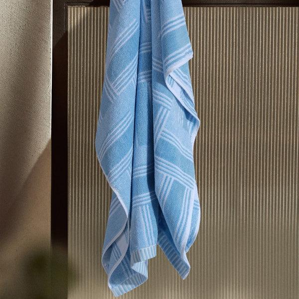 himêya Himeya Fashion Greek Grace 500 GSM Bath Towel - Angle Blue