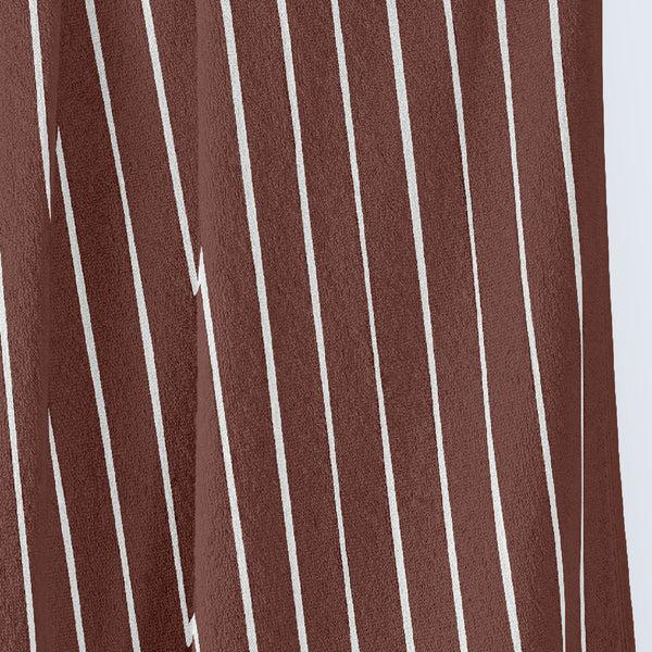 Himêya HimeyaElite Pin Stripe 350 GSM Bath Towel - Chocolate Brown