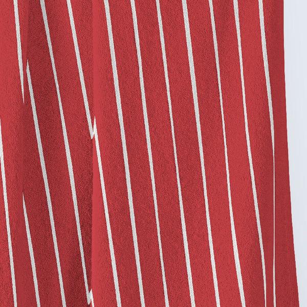 Himêya HimeyaElite Pin Stripe 350 GSM Bath Towel - Fire Red