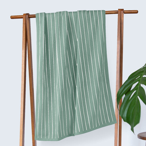 Himêya HimeyaElite Pin Stripe 350 GSM Bath Towel - Jade Sheen