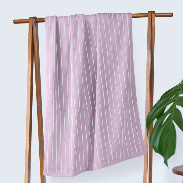 himêya HimeyaElite Pin Stripe 350 GSM Bath Towel - Orchid Lavender