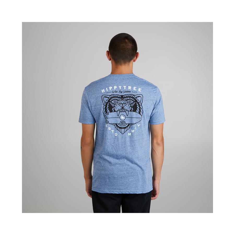Hippytree Beast Tee Heather Light Blue