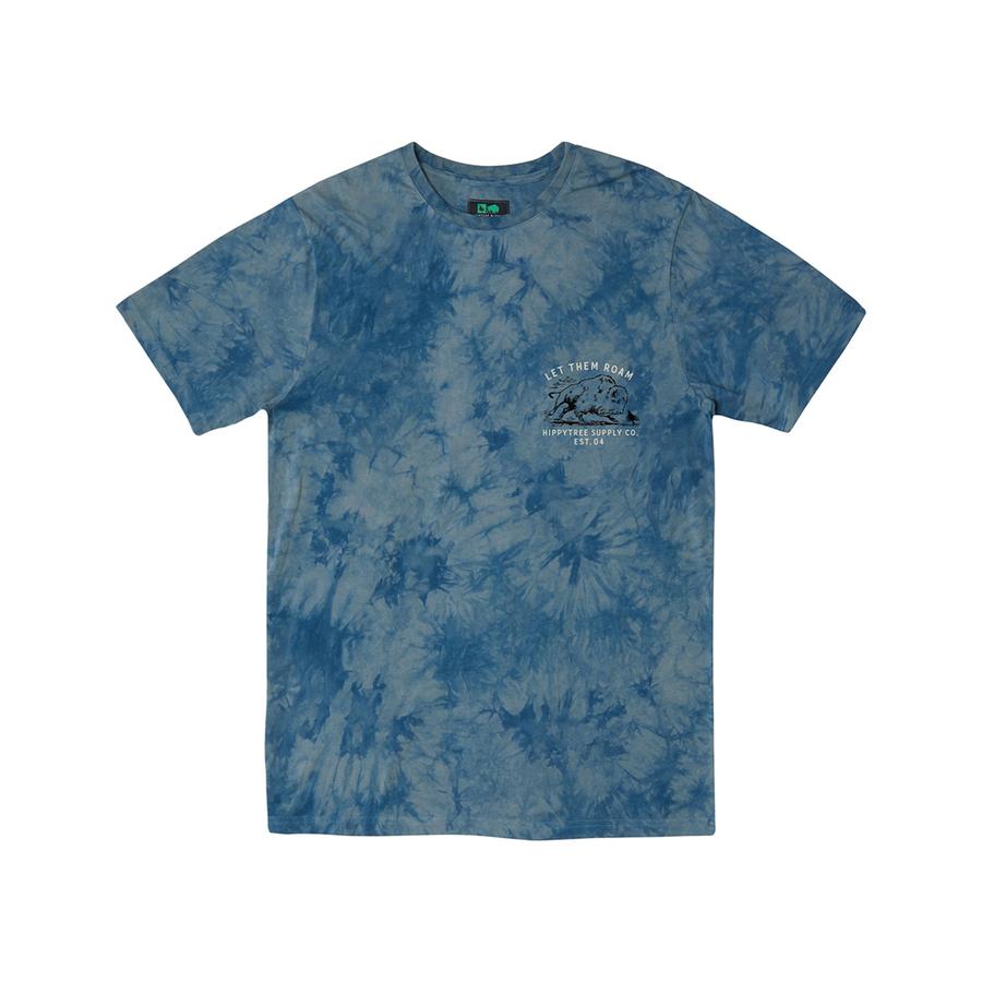 Hippytree Bison Cloud Wash Tee Blue