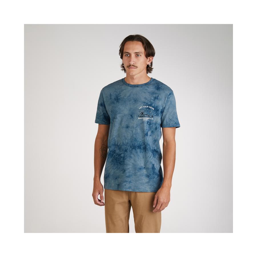 Hippytree Bison Cloud Wash Tee Blue