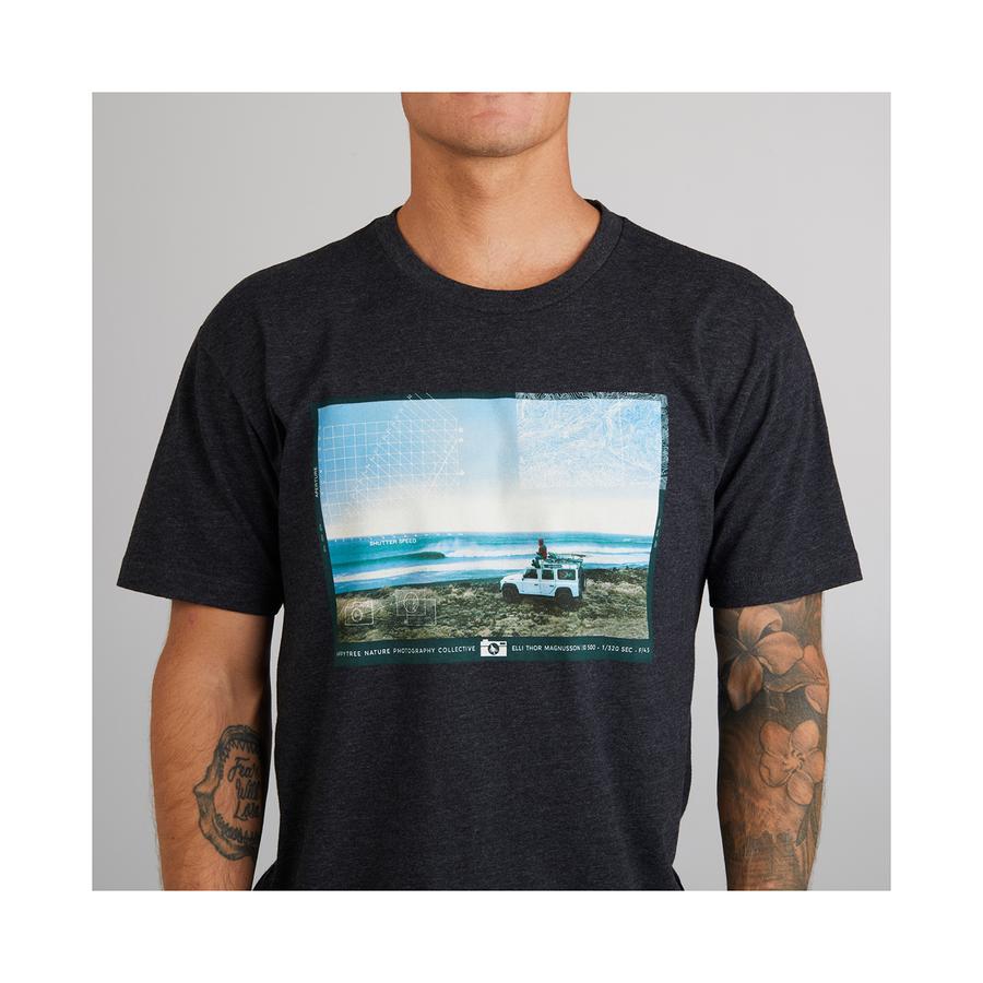 Hippytree Defender Eco Tee Heather Charcoal