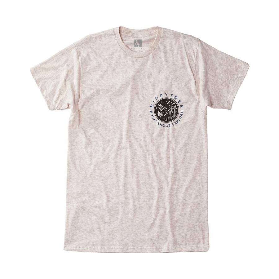 Hippytree Focal Point Tee Heather Natural