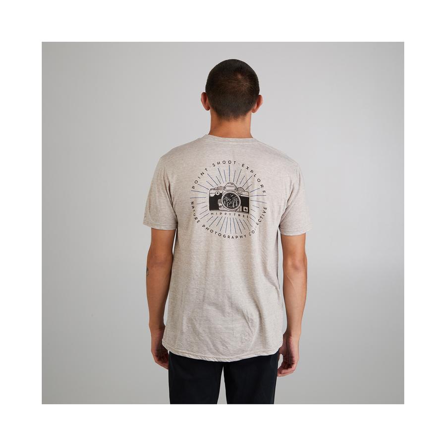 Hippytree Focal Point Tee Heather Natural