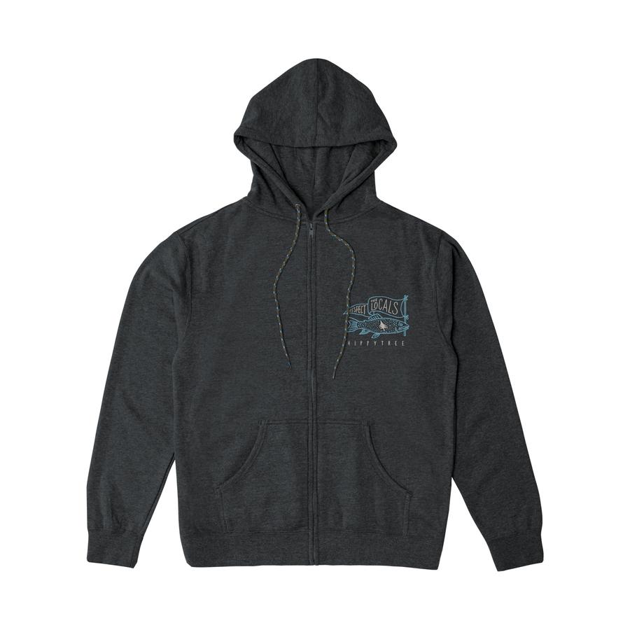 Hippytree Locals Hoody Heather Charcoal