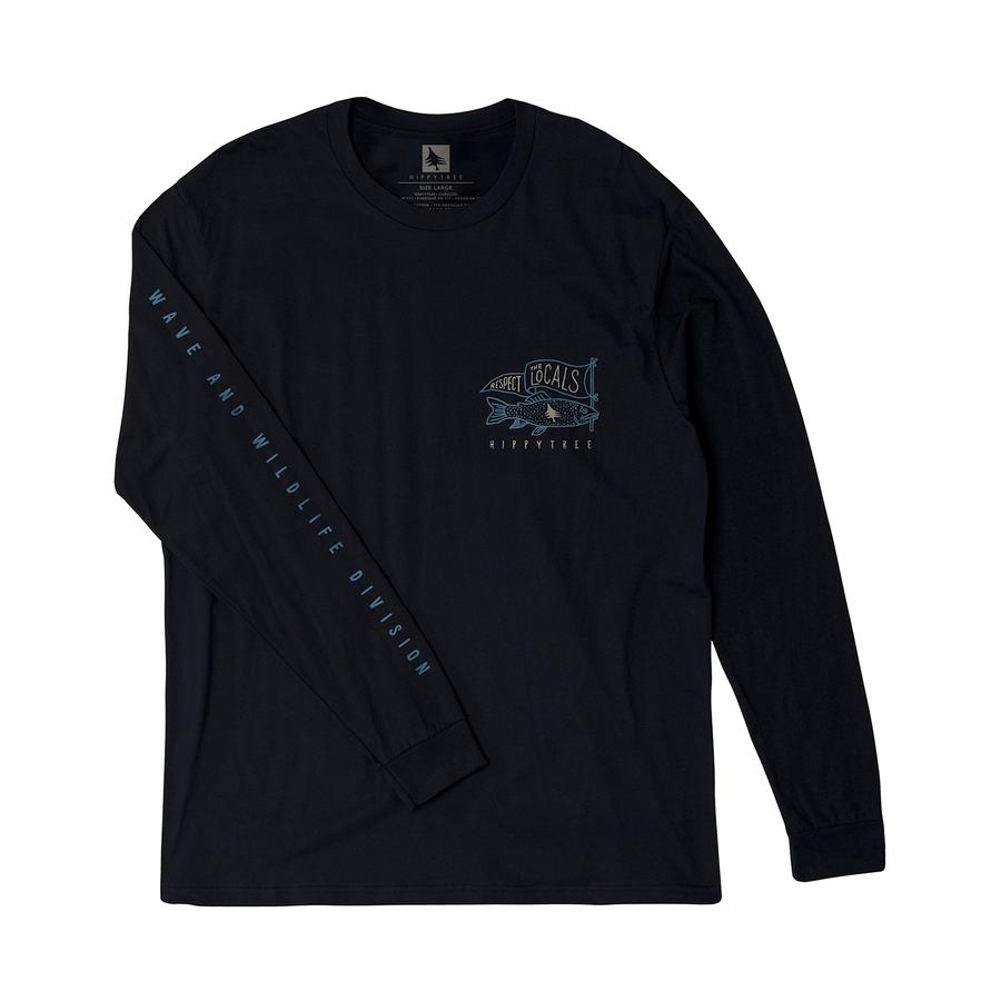 Hippytree Locals Long Sleeve Tee Black