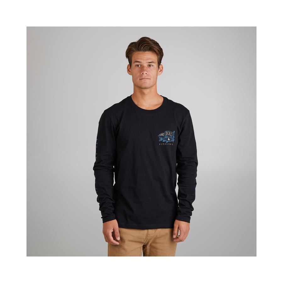Hippytree Locals Long Sleeve Tee Black