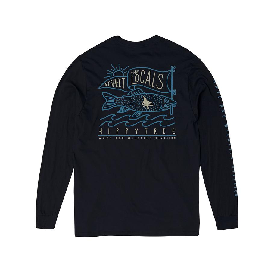 hippytree Locals Long Sleeve Tee Black