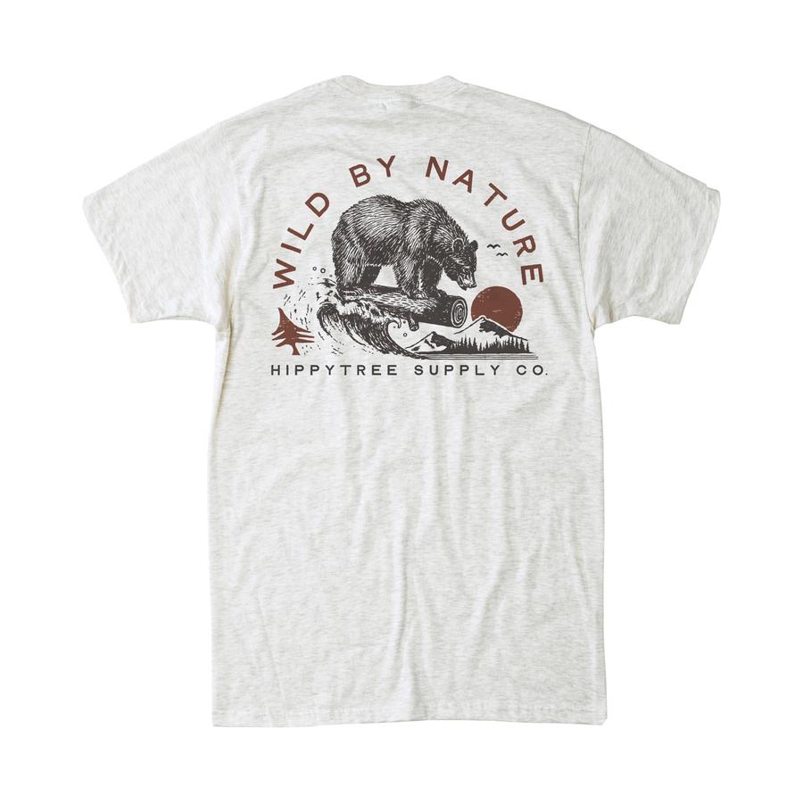 hippytree Loggin Tee Heather Natural