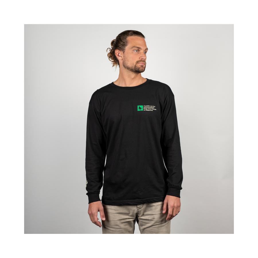 Hippytree More Trees Long Sleeve Tee Black