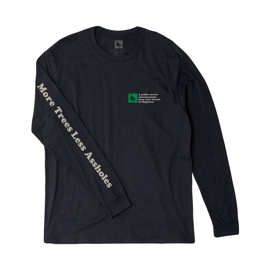 hippytree More Trees Long Sleeve Tee Black