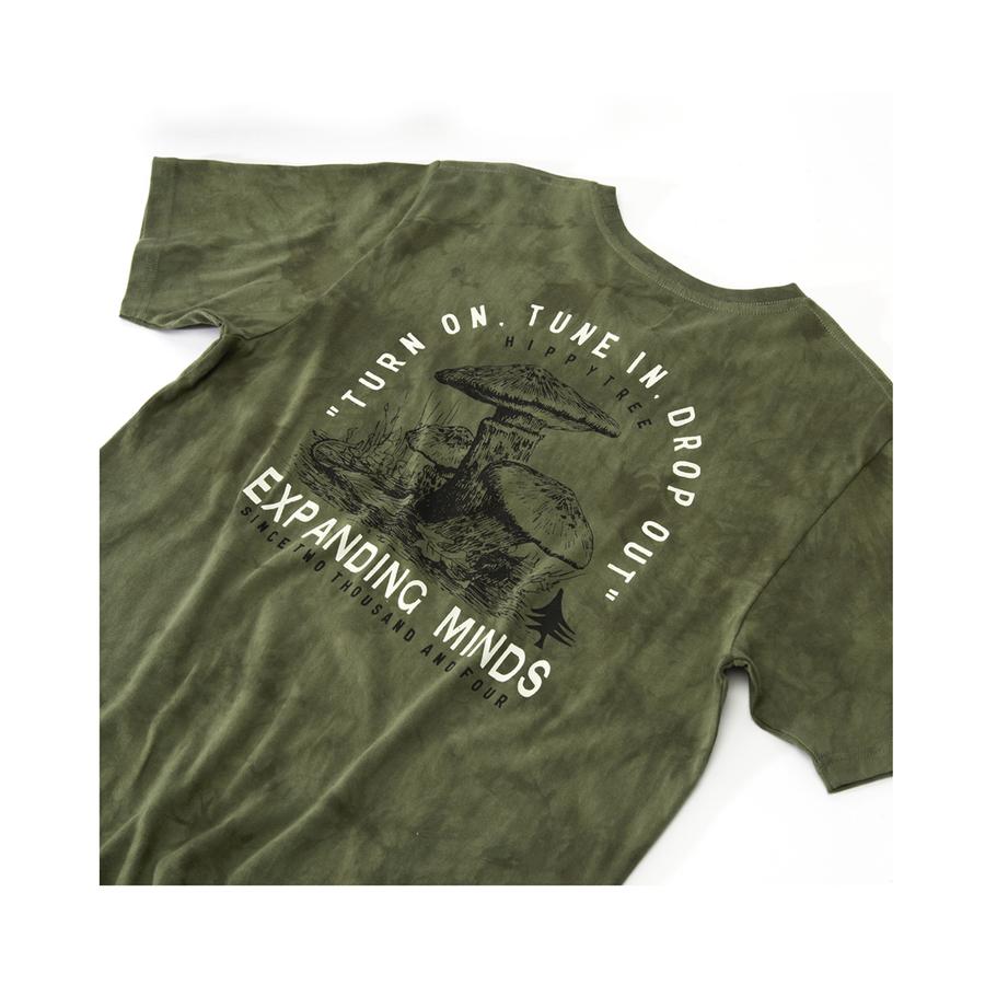 Hippytree Perception Cloud Wash Tee Army