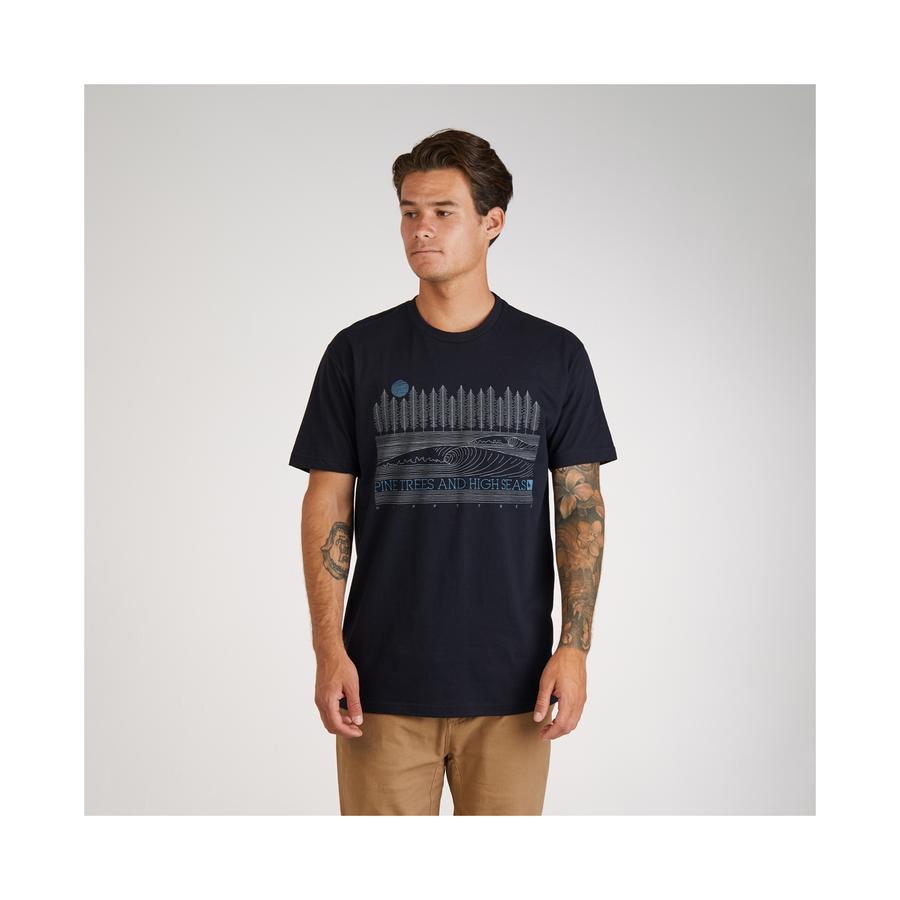 Hippytree Pineline Tee Black