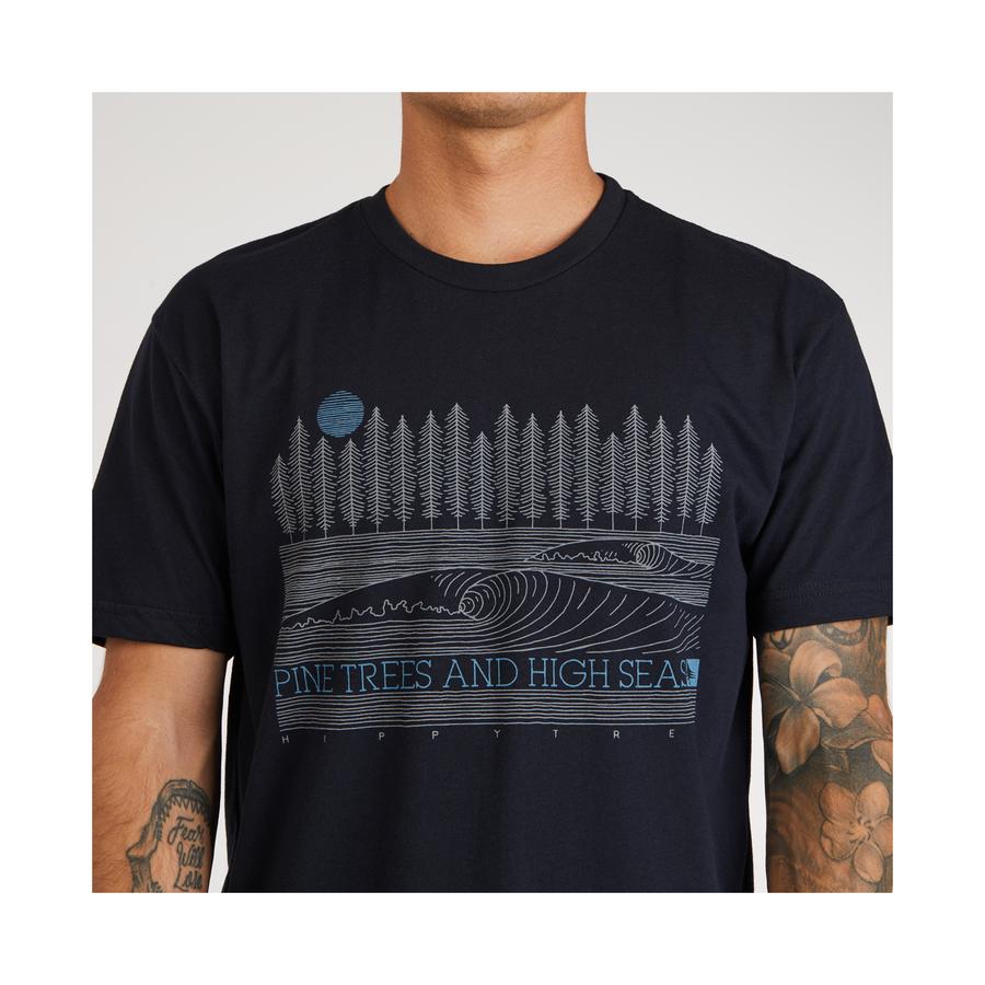Hippytree Pineline Tee Black