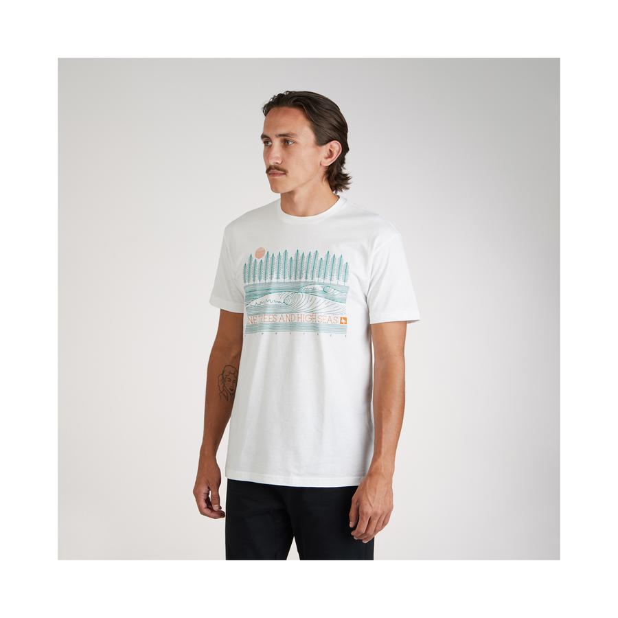 Hippytree Pineline Tee White