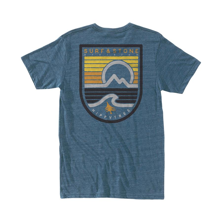 Hippytree Seastripe Tee Heather Brown