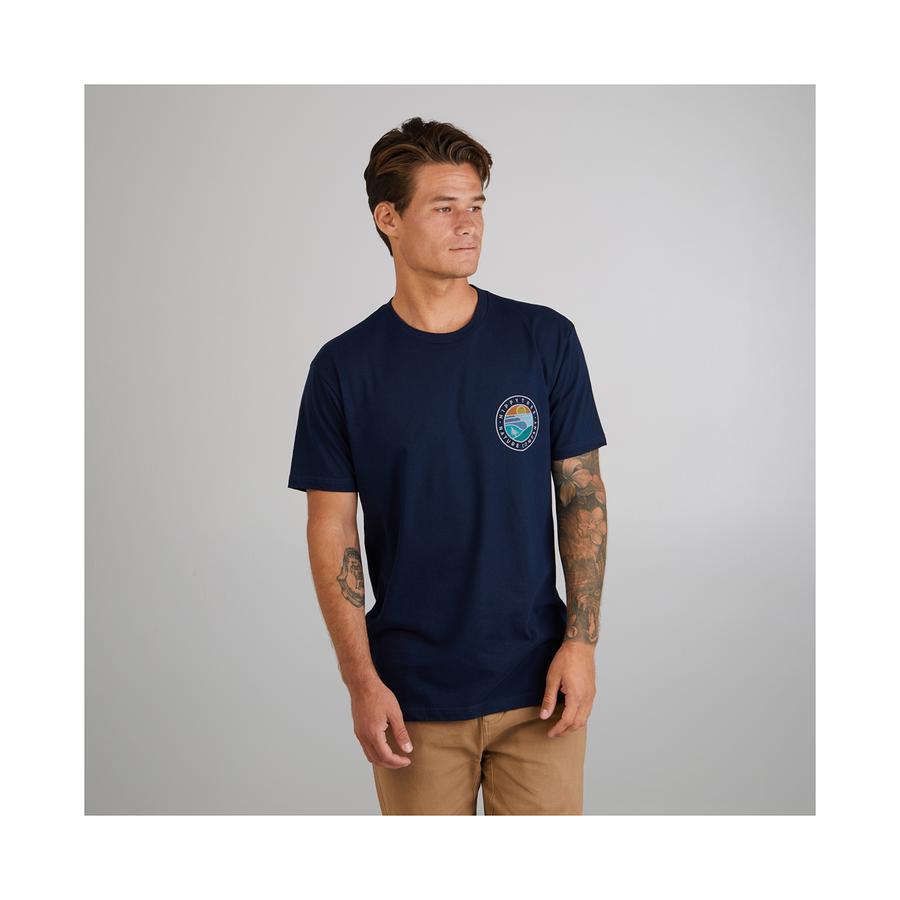 Hippytree Waveform Eco Tee Navy