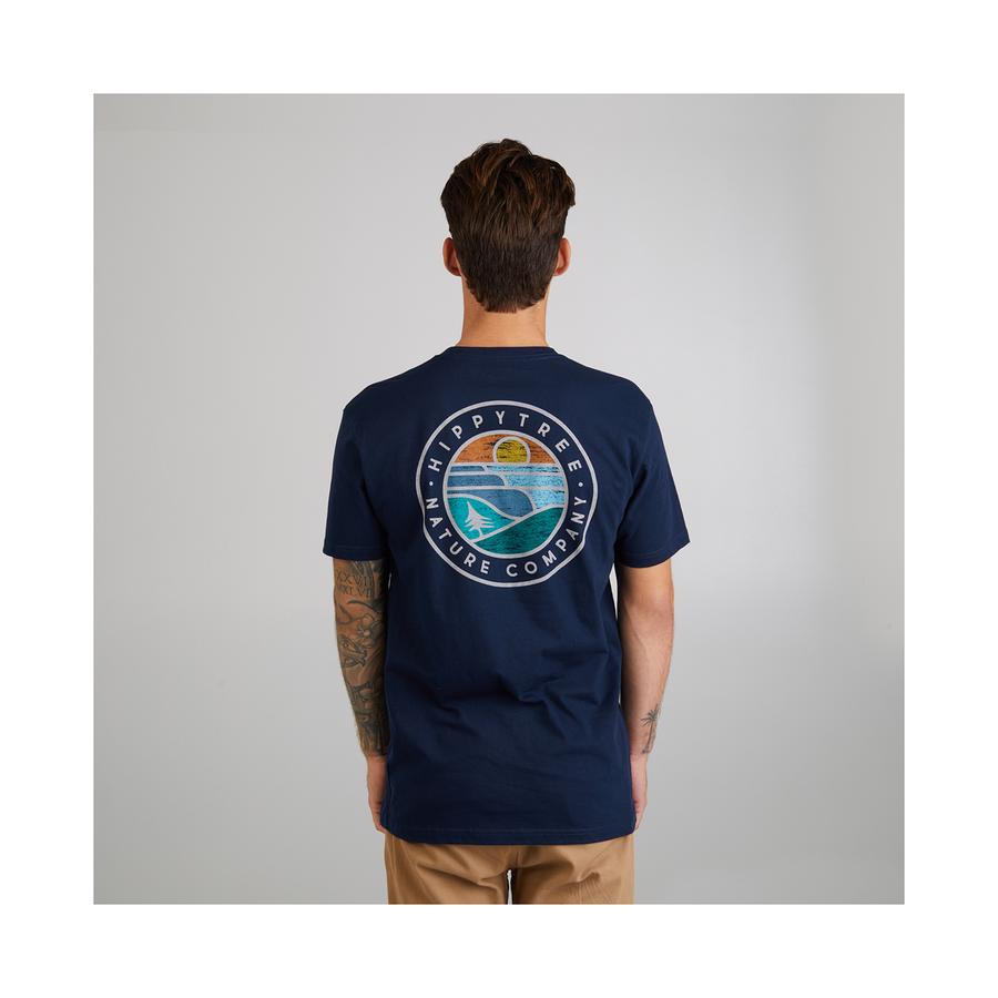 Hippytree Waveform Eco Tee Navy