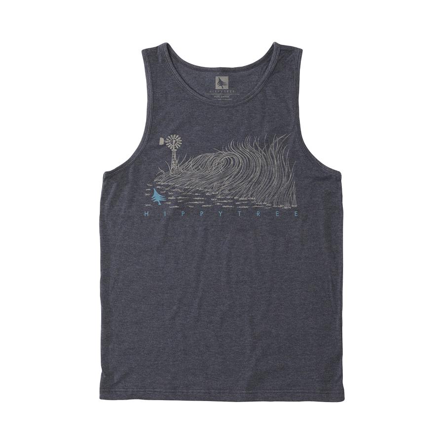 hippytree Windbreak Tank Heather Charcoal