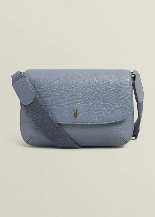 hobbs Berwick Leather Crossbody Bag Cornflower Blue