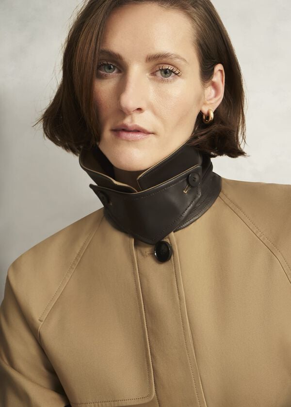 Hobbs Donnington Shower Resistant Trench Coat Fawn Beige