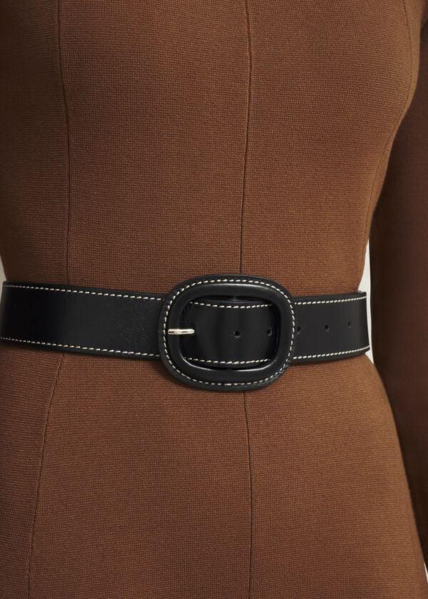Hobbs Abbie Belt Black Ivory