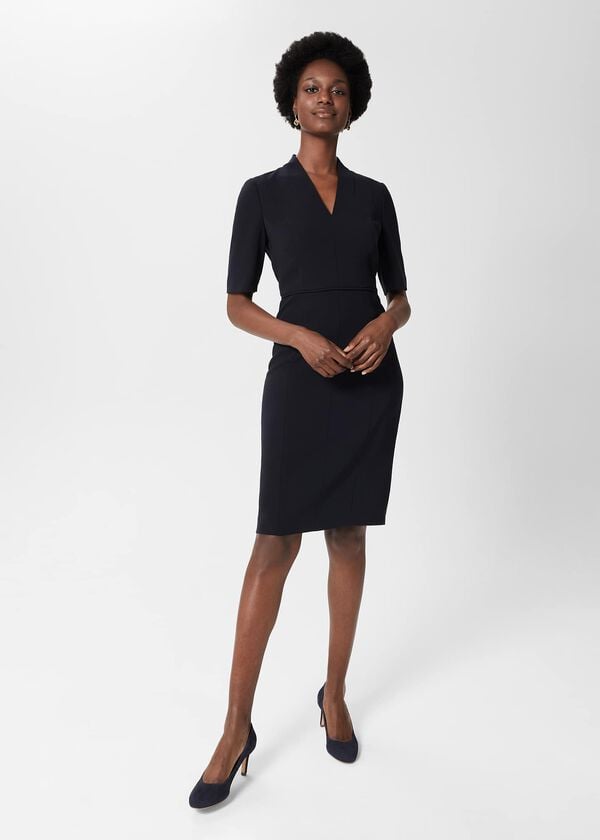 hobbs Abi Dress Navy