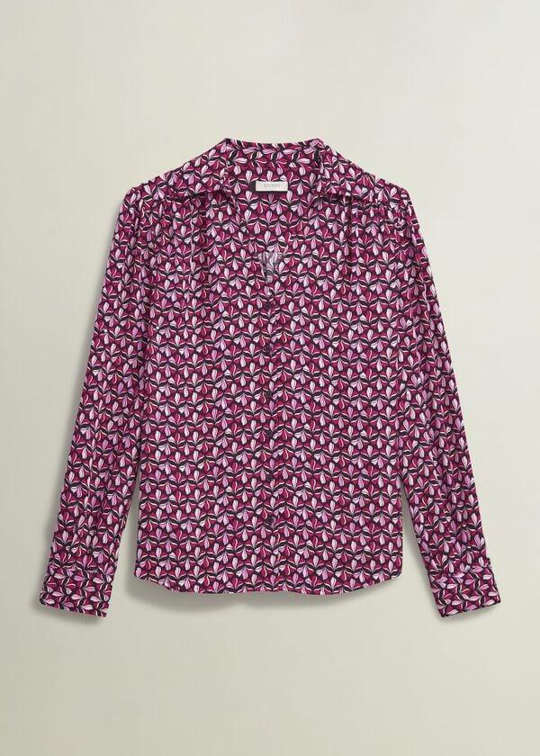 Hobbs Abigail Blouse Pink Multi