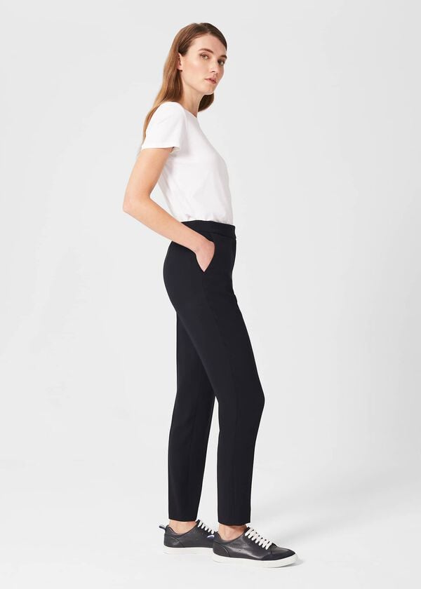 Hobbs Abigail Tapered Trousers Navy