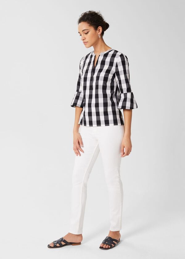 Hobbs Acacia Top Black White