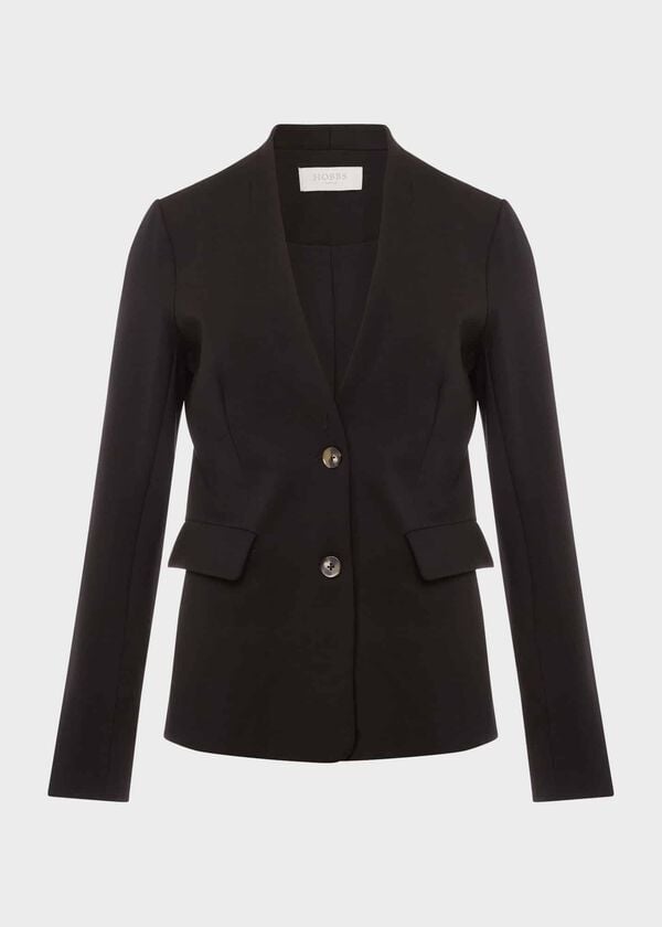 Hobbs Adalee Ponte Blazer Black