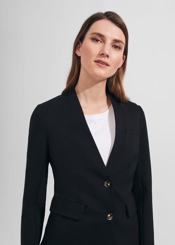 Hobbs Adalee Ponte Blazer Black