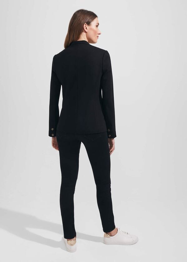 Hobbs Adalee Ponte Blazer Black