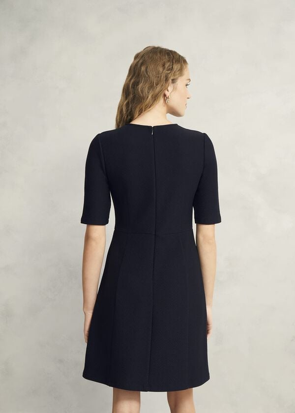 Hobbs Adelaide Ponte Dress Hobbs Navy
