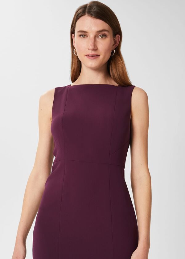 Hobbs Adelia Dress Deep Plum