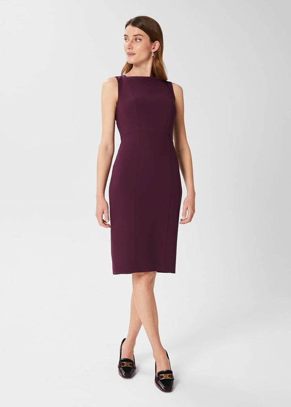 hobbs Adelia Dress Deep Plum