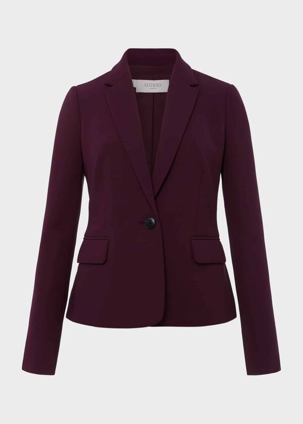 Hobbs Adelia Jacket Deep Plum