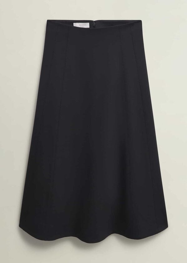 Hobbs Adley Ponte Skirt Black