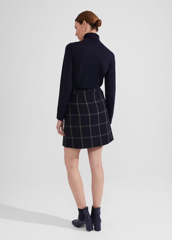 Hobbs Adley Skirt Navy Camel