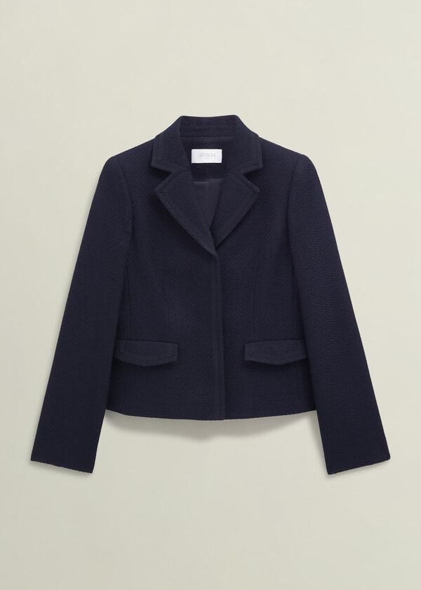 Hobbs Adrian Tweed Jacket Navy