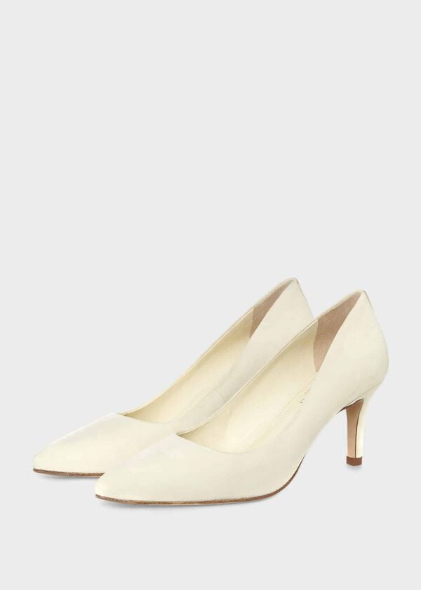 Hobbs Adrienne Court Shoes Pale Yellow