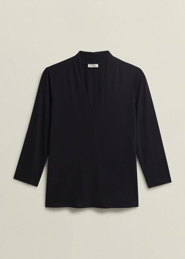 Hobbs Aimee Double Fronted Top Black