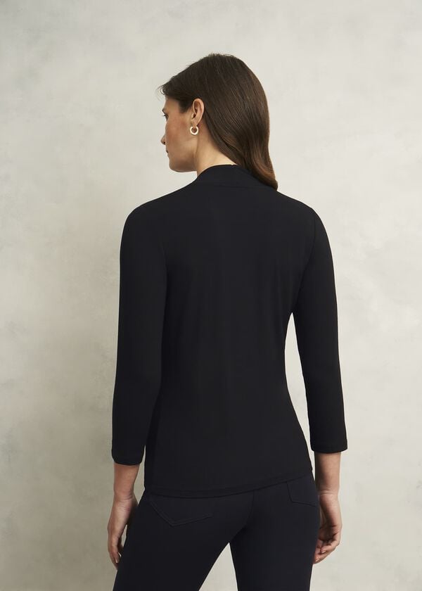 Hobbs Aimee Double Fronted Top Black