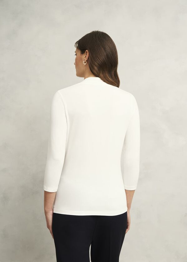 Hobbs Aimee Double Fronted Top Ivory